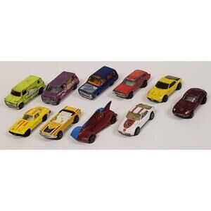 Lot of 10 Vintage Hong Kong Diecast Cars Hot Wheels Others Laser Blazer 924